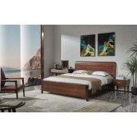 凡闊意式輕奢極簡家具：W2120 大床