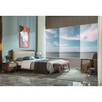 凡闊意式輕奢極簡家具：W2111 大床