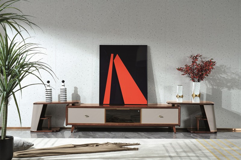 凡闊意式輕奢極簡家具：K2318 電視柜