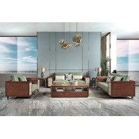 凡闊意式輕奢極簡家具：K2219 1+2+3沙發