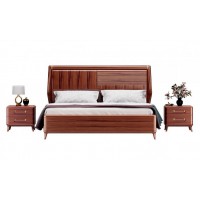 華夏國康卡迪婭輕奢極簡黃檀木家具：K2013大床