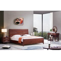 華夏國康卡迪婭輕奢極簡黃檀木家具：K2001大床