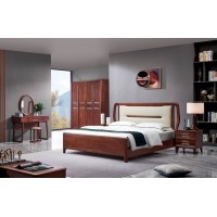 華夏國康卡迪婭輕奢極簡黃檀木家具：K2012大床