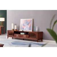 華夏國康卡迪婭輕奢極簡黃檀木家具：K602電視柜