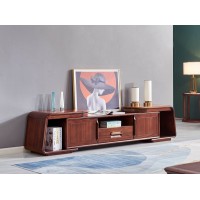 華夏國康卡迪婭輕奢極簡黃檀木家具：K600伸縮電視柜