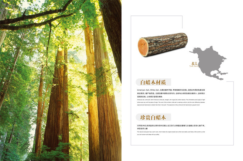 安華盛現代簡約輕奢白蠟木家具