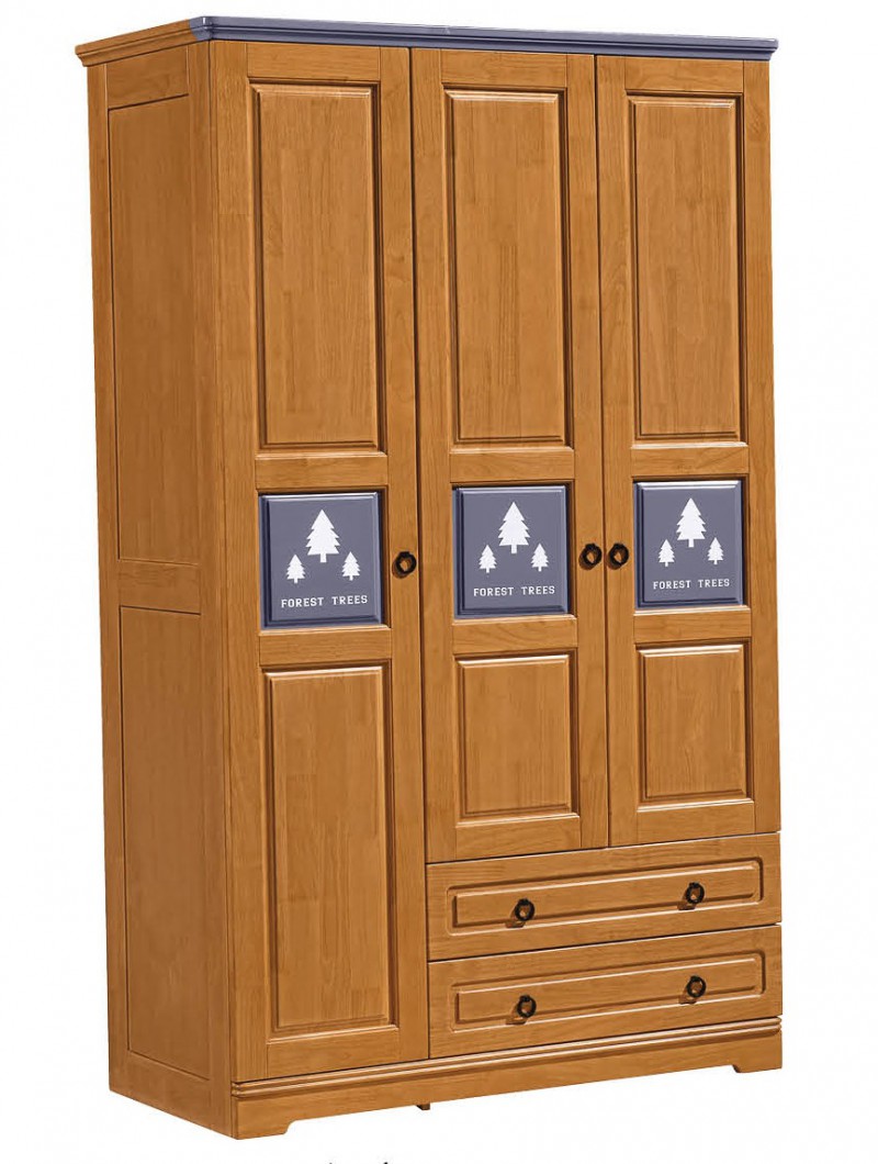 朵兒樂園青少年兒童家具：三門衣柜206#