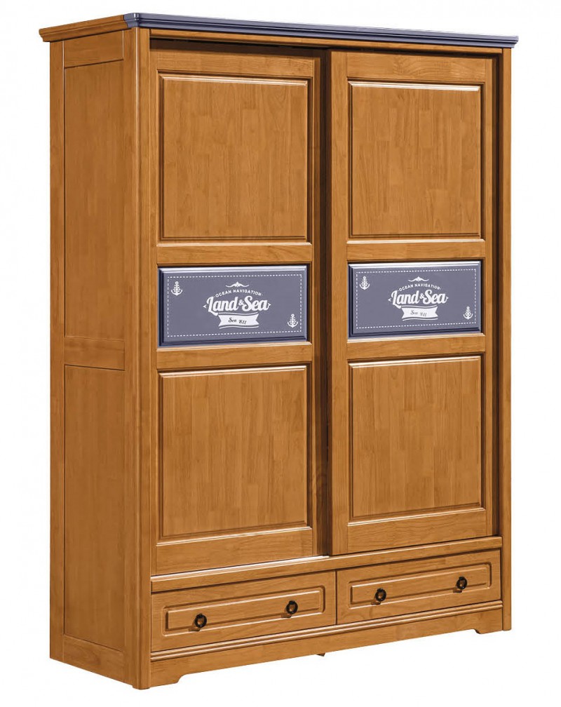 朵兒樂園青少年兒童家具：兩門推拉衣柜205#