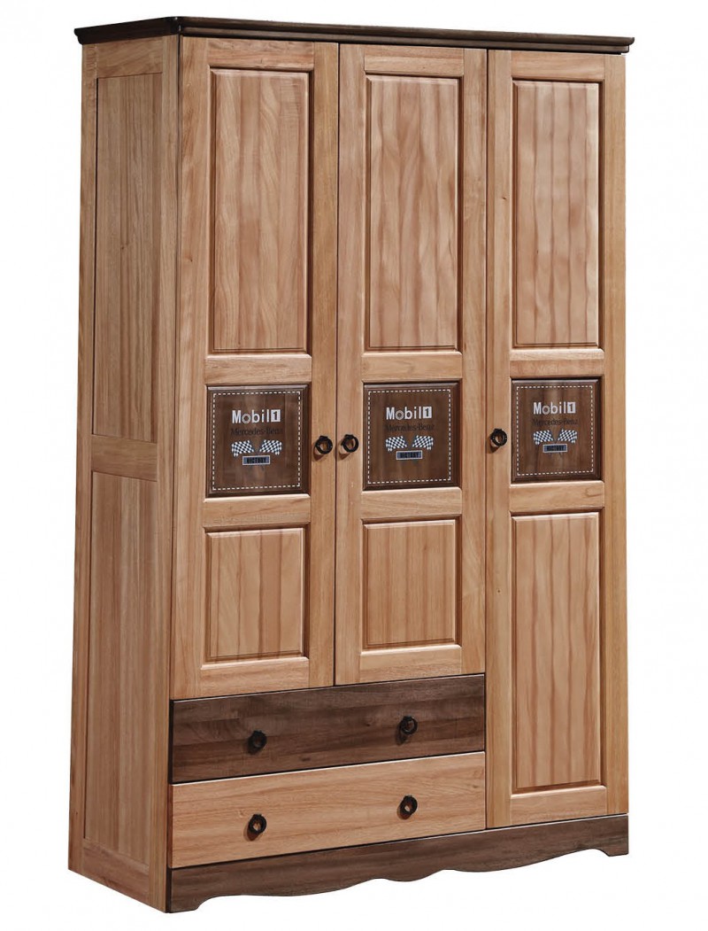 朵兒樂園青少年兒童家具：三門衣柜201#