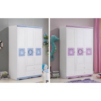 朵兒樂園青少年兒童家具：三門衣柜8803#