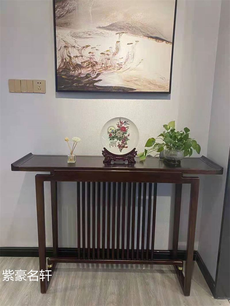 紫豪名軒家具“素章”新中式紅翅木家具展廳實拍