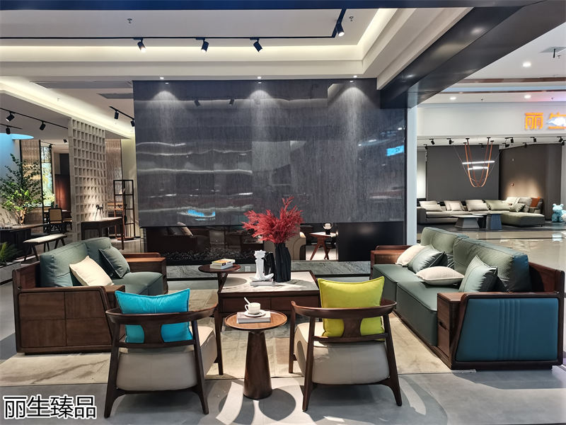 麗生緣&middot;麗生臻品意式輕奢風格烏絲楠木家具展廳實拍