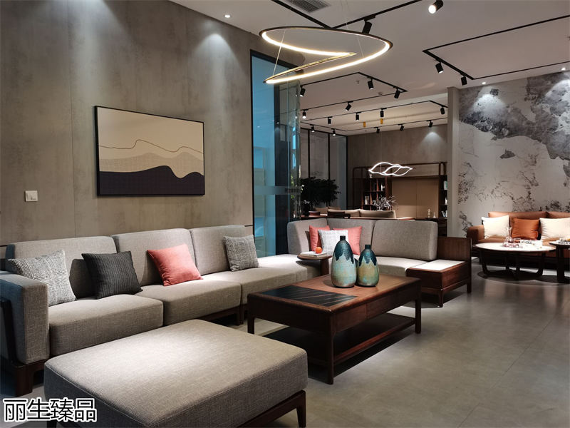 麗生緣&middot;麗生臻品意式輕奢風格烏絲楠木家具展廳實拍