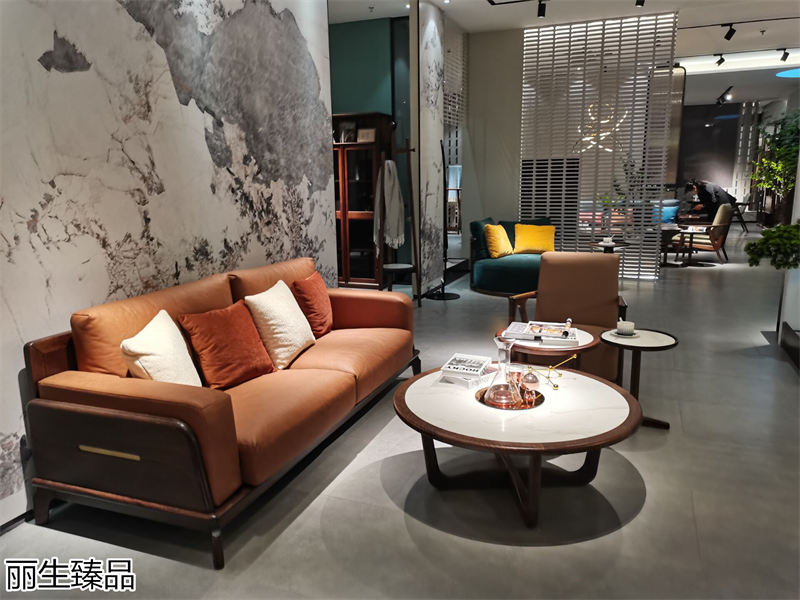 麗生緣&middot;麗生臻品意式輕奢風格烏絲楠木家具展廳實拍