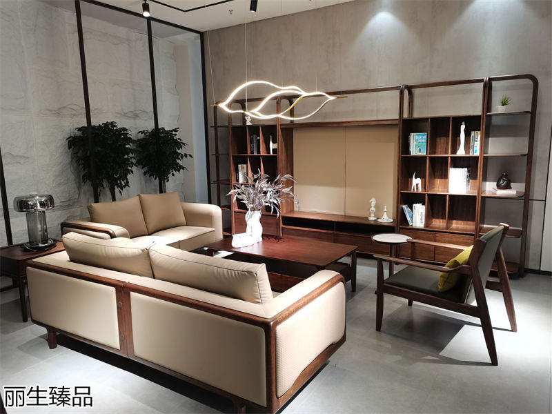 麗生緣&middot;麗生臻品意式輕奢風格烏絲楠木家具展廳實拍