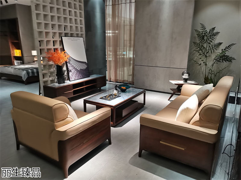 麗生緣&middot;麗生臻品意式輕奢風格烏絲楠木家具展廳實拍