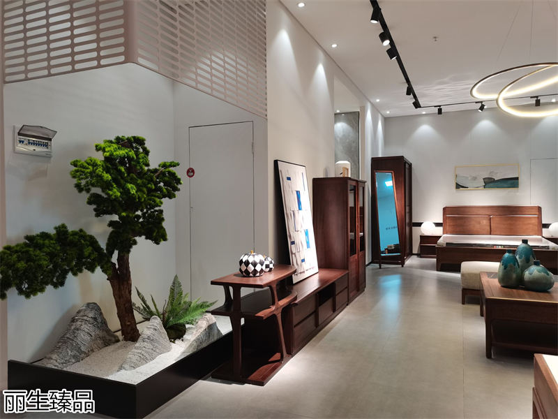 麗生緣&middot;麗生臻品意式輕奢風格烏絲楠木家具展廳實拍