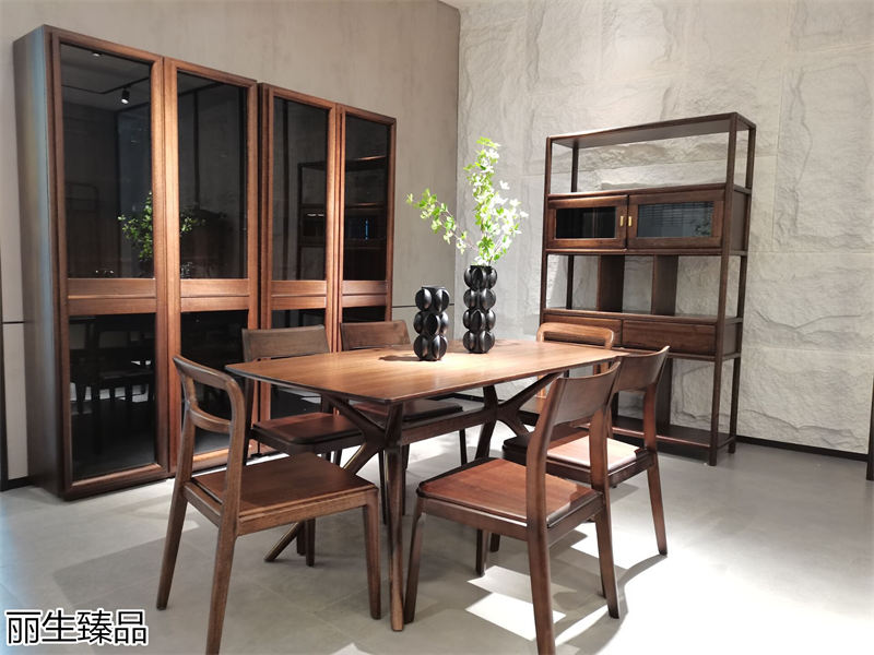 麗生緣&middot;麗生臻品意式輕奢風格烏絲楠木家具展廳實拍