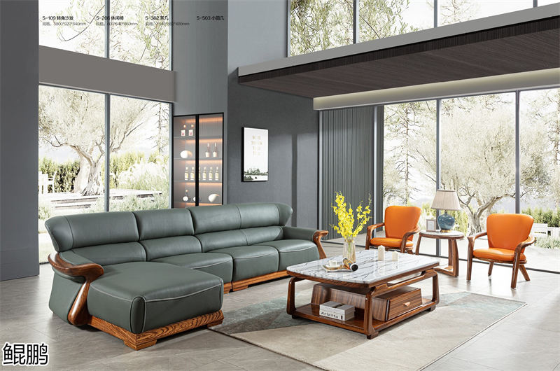 鯤鵬現(xiàn)代中式簡(jiǎn)約輕奢風(fēng)格大烏金木家具