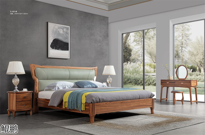 鯤鵬現(xiàn)代中式簡(jiǎn)約輕奢風(fēng)格大烏金木家具