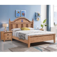 朵兒樂(lè)園青少年兒童金絲檀木家具：床026#（原木色）