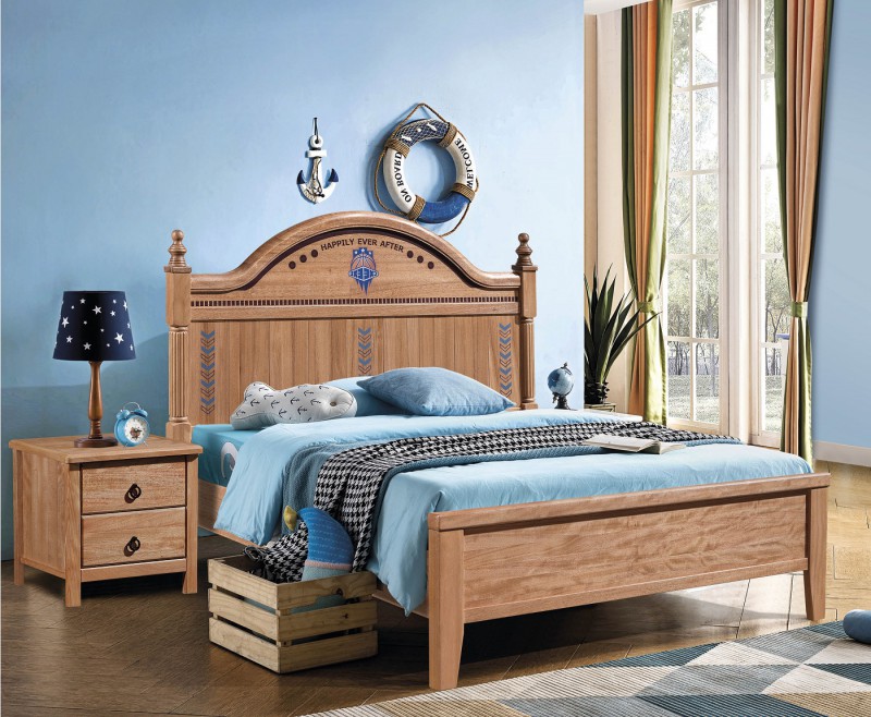 朵兒樂園青少年兒童金絲檀木家具：床027#