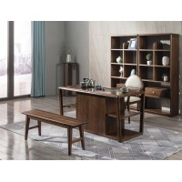 木來客現代輕奢極簡黑胡桃木家具：8H10#茶臺