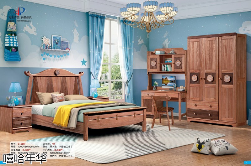 嘻哈年華青少年兒童實木套房