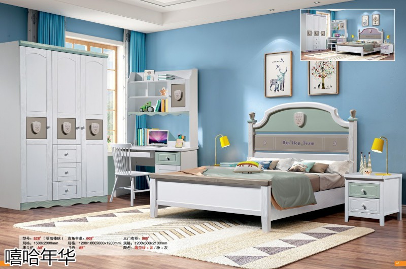 嘻哈年華青少年兒童實木套房