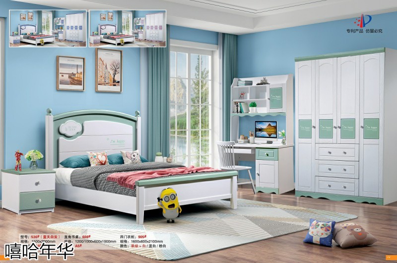嘻哈年華青少年兒童實木套房