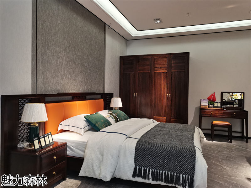 魅力森林 &ldquo;和氣&rdquo;新中式風格烏金木家具展廳實拍