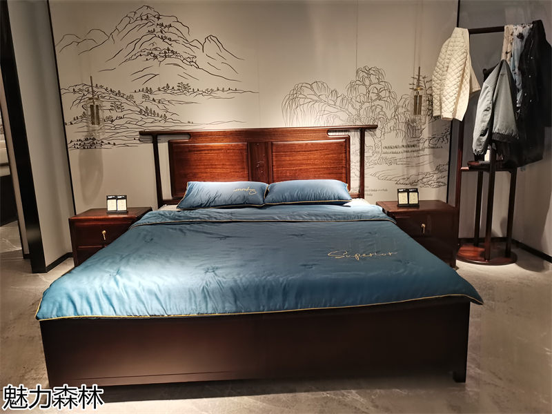 魅力森林 &ldquo;和氣&rdquo;新中式風格烏金木家具展廳實拍