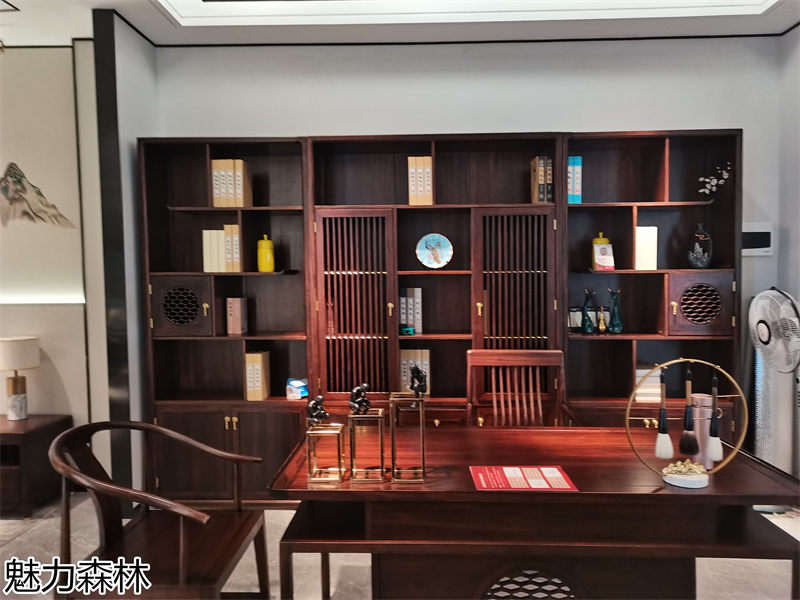 魅力森林 &ldquo;和氣&rdquo;新中式風格烏金木家具展廳實拍