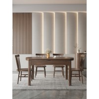 匠者白蠟木系列家具：JD-633跳臺餐椅胡桃色