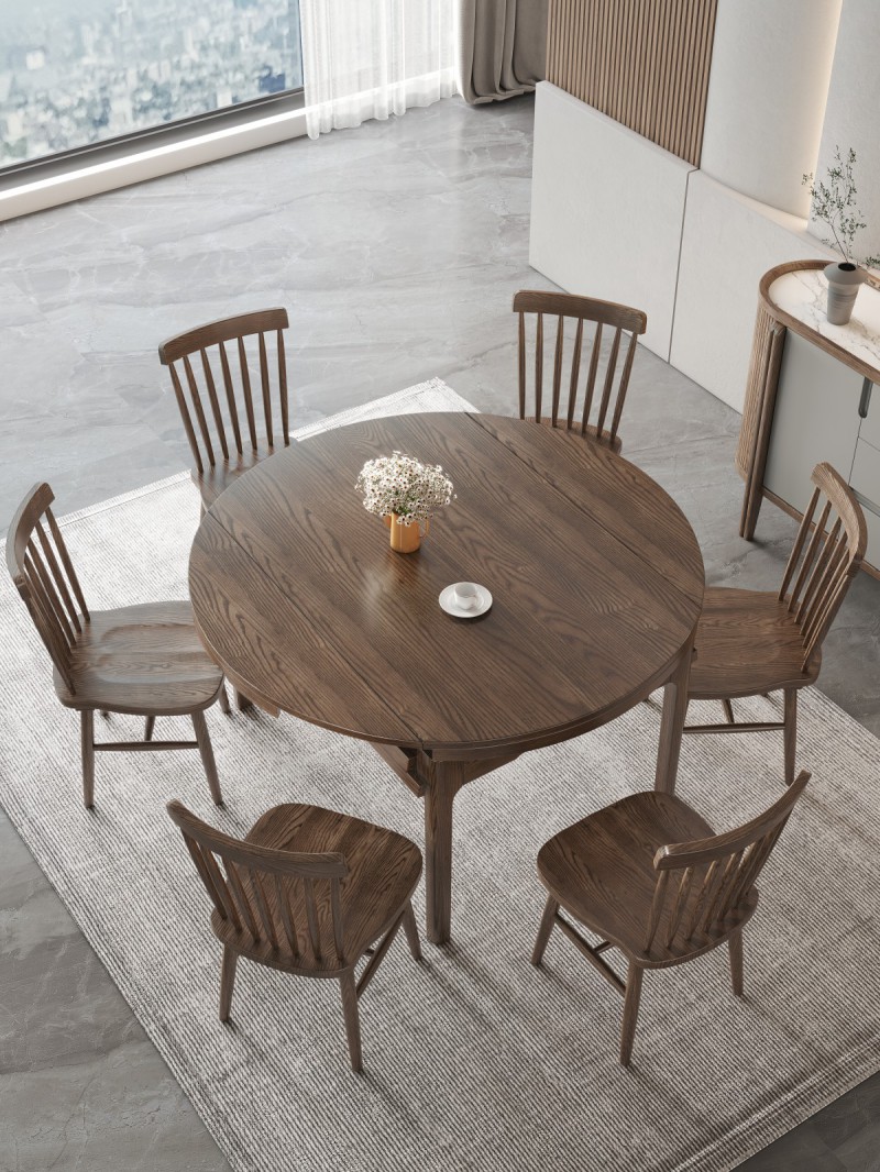 JD-633跳臺餐椅胡桃色