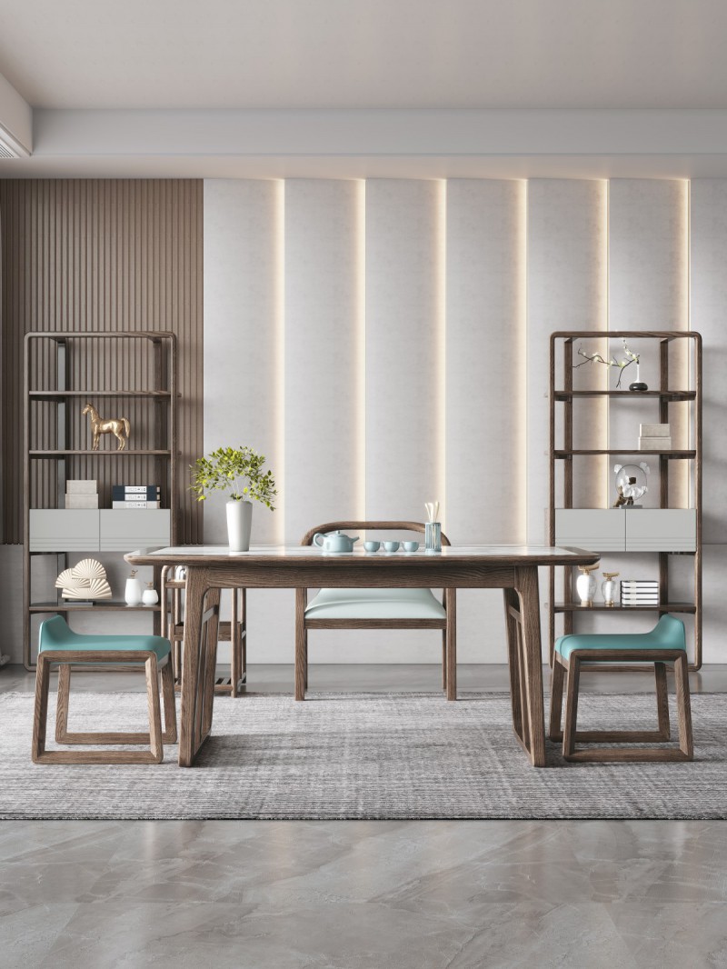 匠者白蠟?zāi)鞠盗屑揖撸篔D-630茶臺(tái)胡桃色