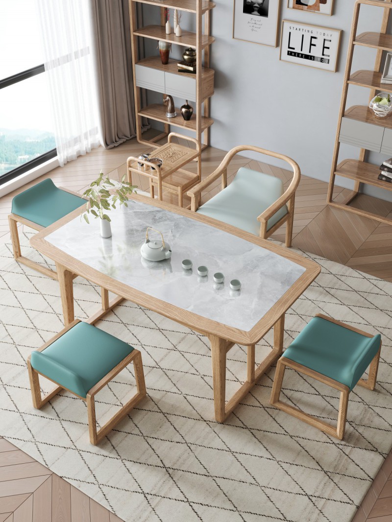 匠者白蠟木系列家具：JD-630茶臺原木色