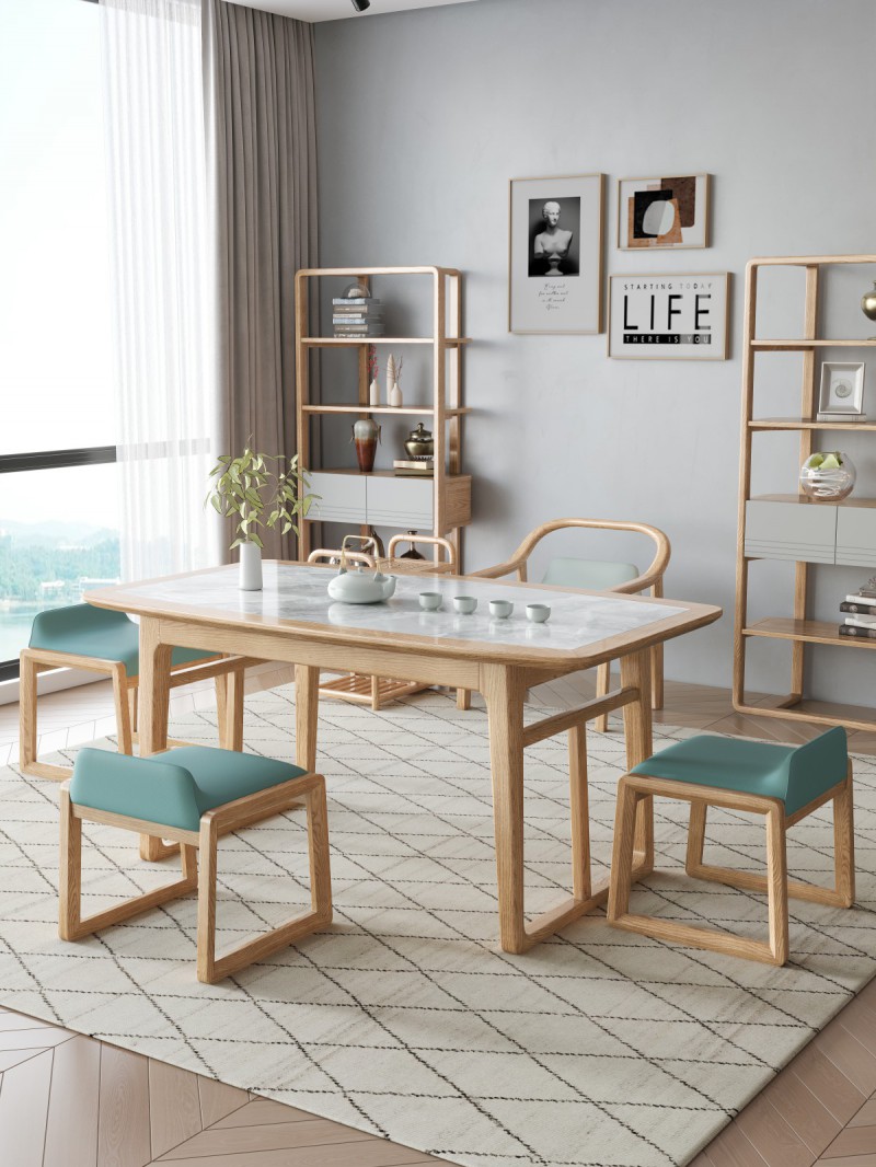 匠者白蠟木系列家具：JD-630茶臺原木色