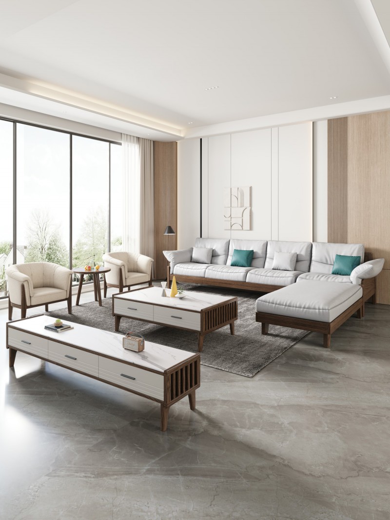 匠者白蠟?zāi)鞠盗屑揖撸篔D-625休閑椅胡桃色