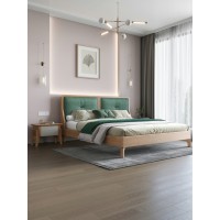 匠者白蠟木系列家具：JD-605床原木色