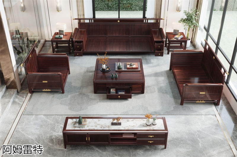 阿姆雷特金絲檀木新中式家具