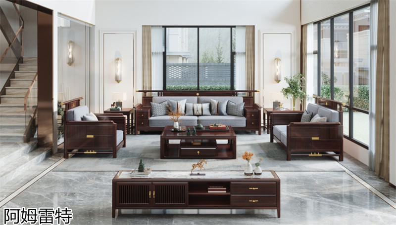 阿姆雷特金絲檀木新中式家具