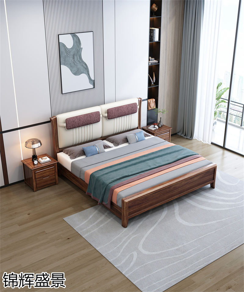 錦輝盛景現(xiàn)代實木風(fēng)格烏金木家具