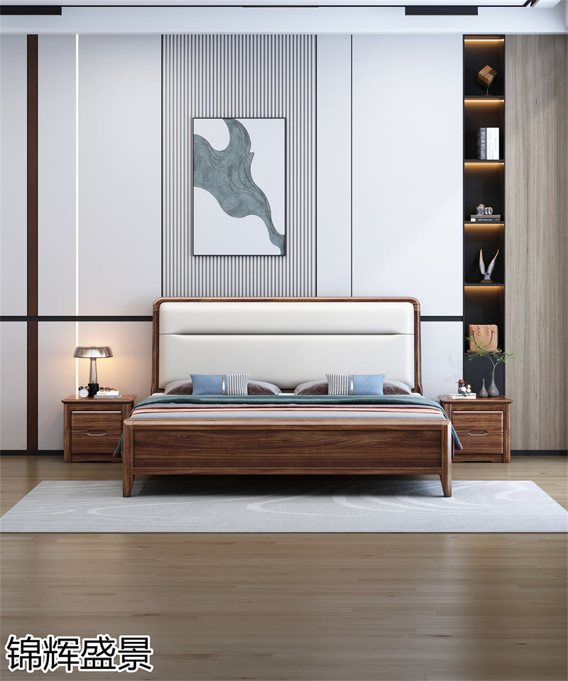 錦輝盛景現(xiàn)代實木風(fēng)格烏金木家具