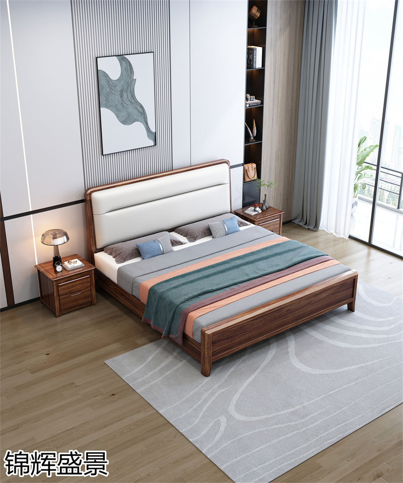 錦輝盛景現(xiàn)代實木風(fēng)格烏金木家具