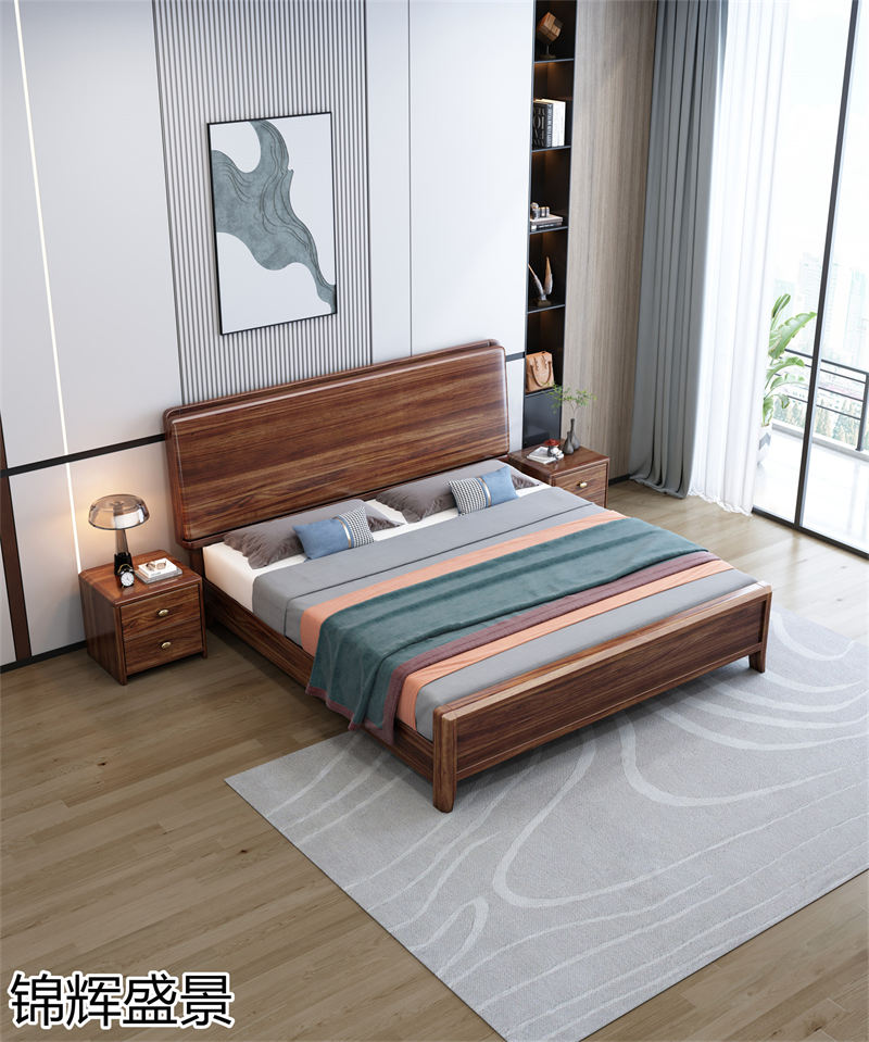 錦輝盛景現(xiàn)代實木風(fēng)格烏金木家具