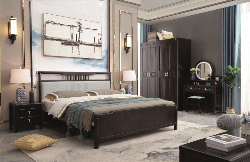 瑞聯新中式家具：A36#床