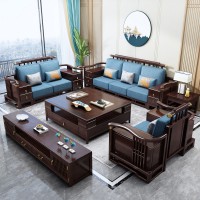 瑞聯新中式家具：809#厚墊高靠沙發