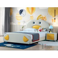 嘻哈年華青少年兒童軟體床H28#（白+黃）