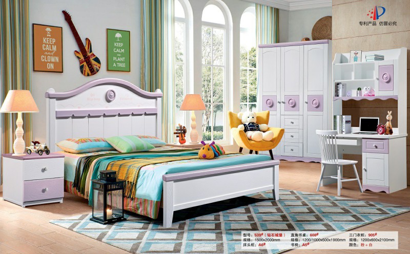 青少年兒童實木床539#（鉆石城堡）